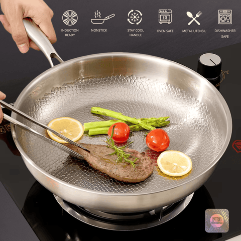 Stainless Steel Frying Pan – Durable, Safe & Coating-Free