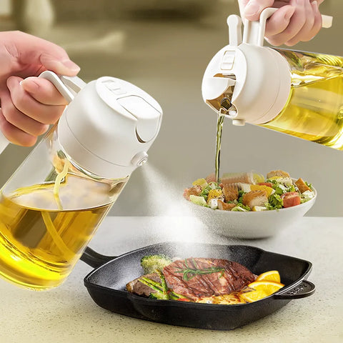 2-in-1 Cooking Oil Sprayer and Pour Bottle