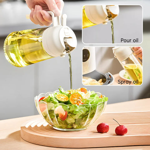 2-in-1 Cooking Oil Sprayer and Pour Bottle