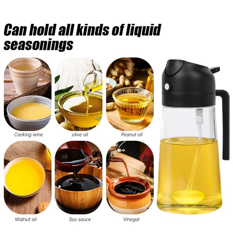 2-in-1 Cooking Oil Sprayer and Pour Bottle
