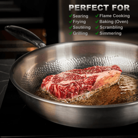 Stainless Steel Frying Pan – Durable, Safe & Coating-Free