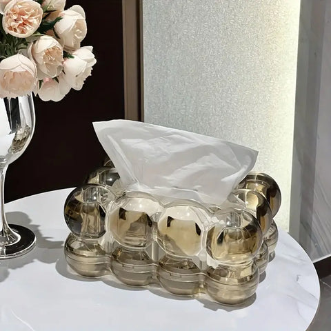 Sculptural Tissue Box Cover with a Touch of Modern Elegance