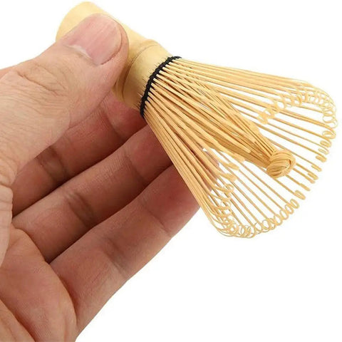 Traditional Japanese Matcha Tea Set | Ceramic Bowl with Bamboo Tools