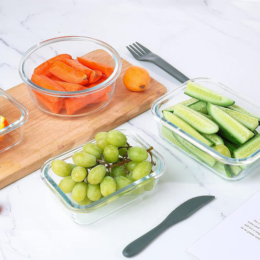 24-Piece Airtight Glass Food Storage Set