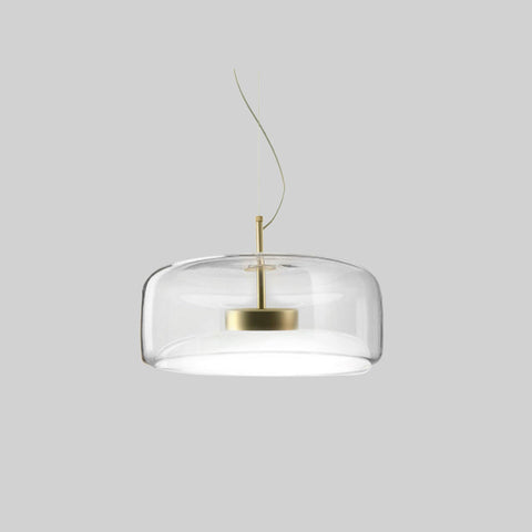 Vintage LED Pendant with Gold & Glass Charm