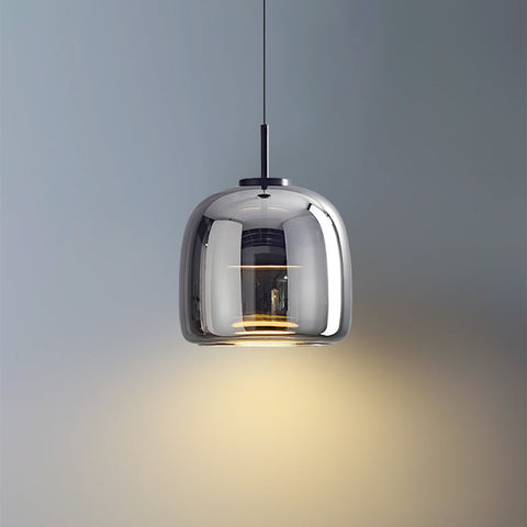 Vintage LED Pendant with Gold & Glass Charm