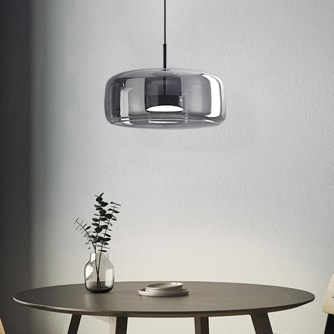 Vintage LED Pendant with Gold & Glass Charm