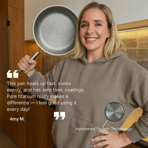 Hammered Wok Pan – Non-Stick, Durable & Toxin-Free
