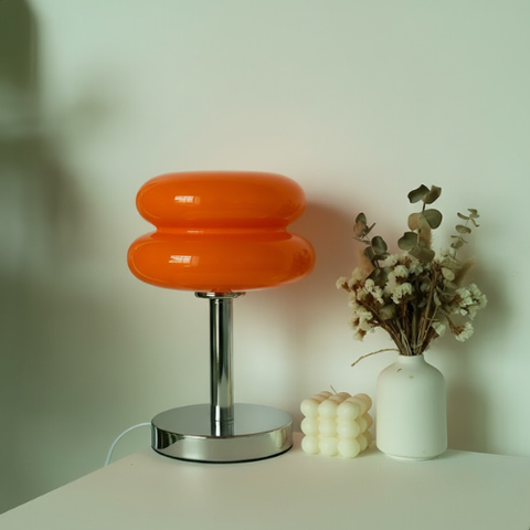 Macaron-Inspired Table Lamp – Elegant Glass Lamp for Vibrant Room Ambiance
