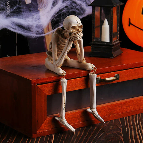 Halloween Skeleton Figurines – 3 Pc See No Evil Set