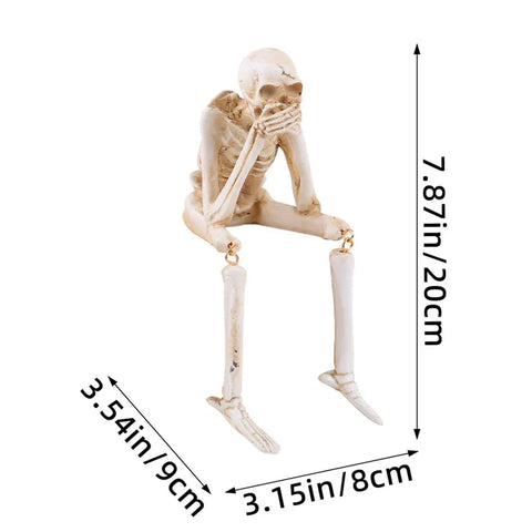 Halloween Skeleton Figurines – 3 Pc See No Evil Set