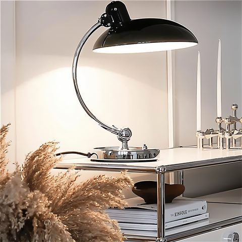 NostaChic Adjustable Vintage Iron Dome Desk Lamp – Retro LED Reading & Work Light