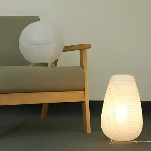 RetroChic Lamp – Japanese Rice Paper Light with Elegant Design