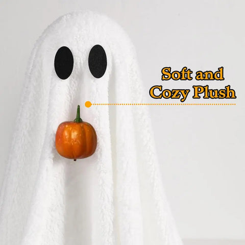 Glowing Halloween Ghost – Light-Up Velvet Decoration