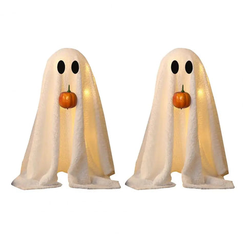 Glowing Halloween Ghost – Light-Up Velvet Decoration