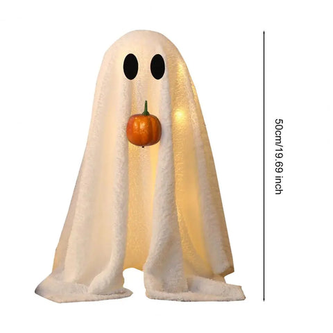 Glowing Halloween Ghost – Light-Up Velvet Decoration