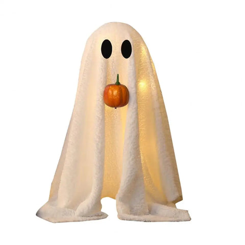 Glowing Halloween Ghost – Light-Up Velvet Decoration