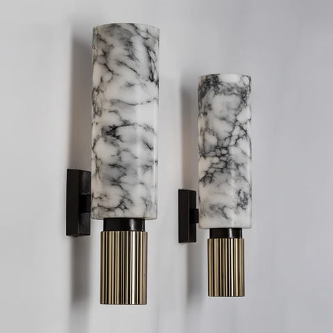 Marble Wall Light – Modern Ambient Stone Lamp