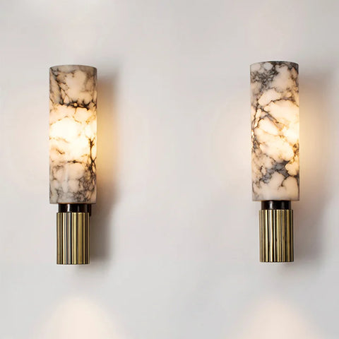 Marble Wall Light – Modern Ambient Stone Lamp