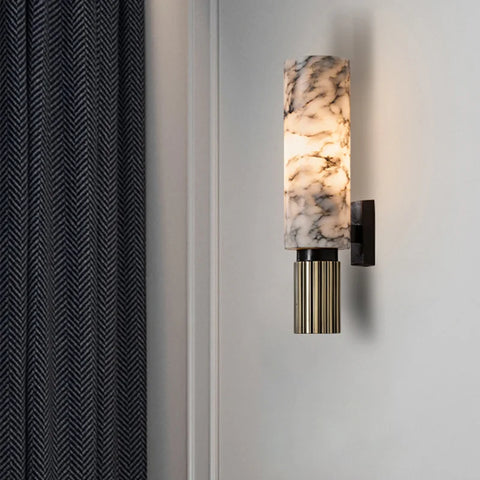 Marble Wall Light – Modern Ambient Stone Lamp