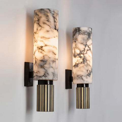 Marble Wall Light – Modern Ambient Stone Lamp