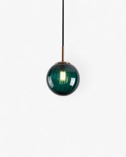 Pendant Ceiling Light Amber Glass