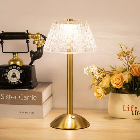 EleGlow – Vintage-Inspired Cordless Table Lamp with Adjustable Light