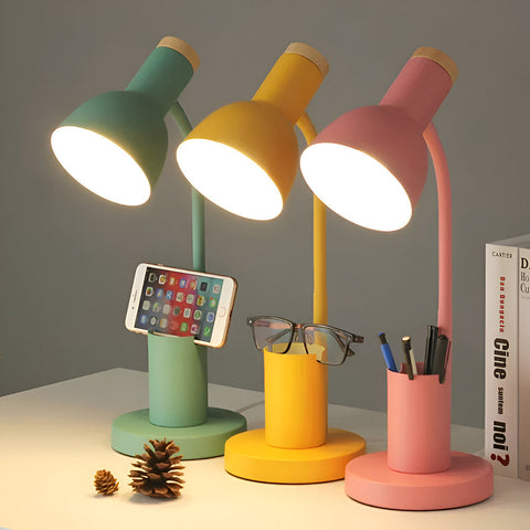 Nordic LED Table Lamp with Pen Holder – Eye-Friendly Desk Light
