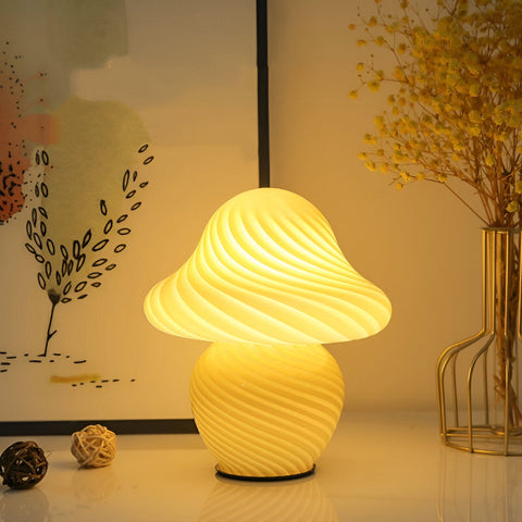 Elegant Mushroom Table Lamp – Cozy LED Lighting for Modern Home Decor