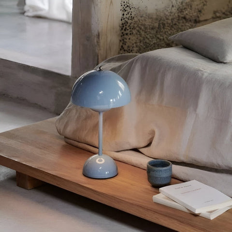 Elegant Glow LED Table Lamp – Cordless & Dimmable Mushroom Design