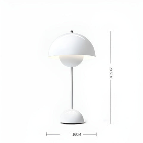 Elegant Glow LED Table Lamp – Cordless & Dimmable Mushroom Design