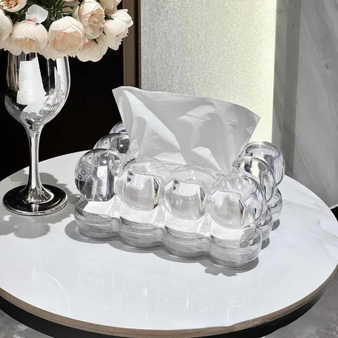 Sculptural Tissue Box Cover with a Touch of Modern Elegance