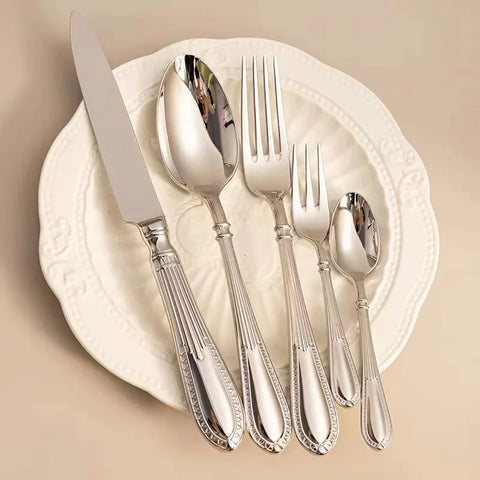 20-Piece Stainless Steel Cutlery Set – Premium 18/10 Flatware
