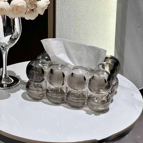 Sculptural Tissue Box Cover with a Touch of Modern Elegance
