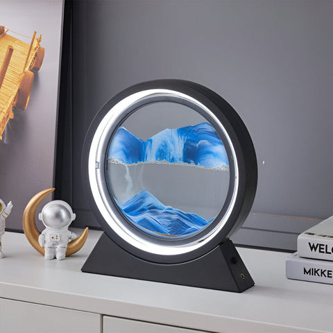 Sands of Time – Rotating Sand Art LED Table Lamp