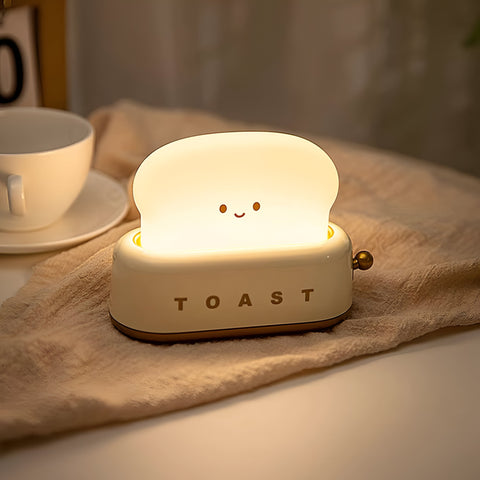 TinyToast Table Lamp – Portable Toaster-Inspired Dimmable LED Night Light