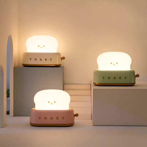 TinyToast Table Lamp – Portable Toaster-Inspired Dimmable LED Night Light