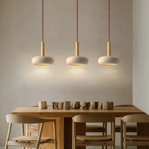 LED Ceiling Lamp - Lumora - Retro Japanese Design - Adjustable Pendant Light