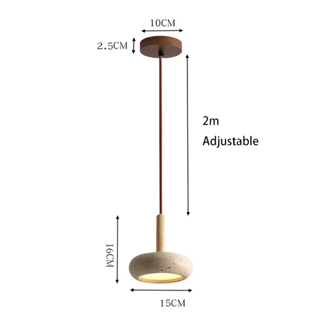 LED Ceiling Lamp - Lumora - Retro Japanese Design - Adjustable Pendant Light