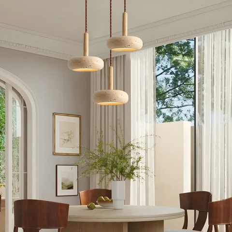 LED Ceiling Lamp - Lumora - Retro Japanese Design - Adjustable Pendant Light