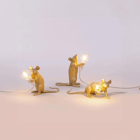 Art Deco Mouse Table Lamp – Quirky LED Home Light