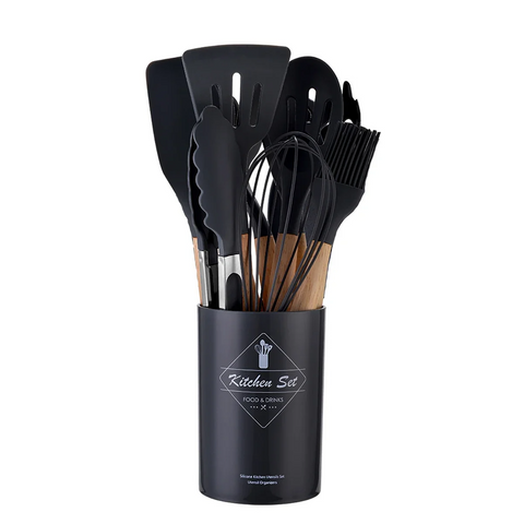 12-Piece Silicone Kitchen Utensils Set