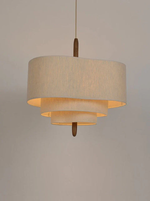 Fabric Pendant Light - Velura - Modern Chandelier Style - Elegant Ceiling Lamp