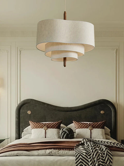 Fabric Pendant Light - Velura - Modern Chandelier Style - Elegant Ceiling Lamp