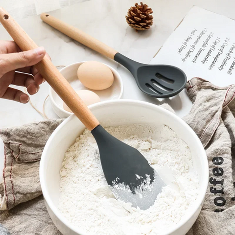 12-Piece Silicone Kitchen Utensils Set