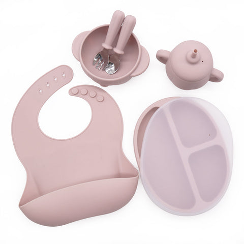 Silicone Pumpkin Feeding Set – 6 Pc Baby Weaning Kit