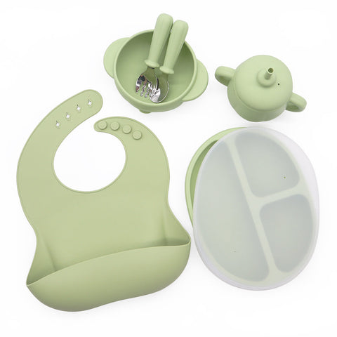 Silicone Pumpkin Feeding Set – 6 Pc Baby Weaning Kit