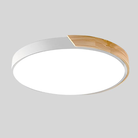 LuminaWood Ceiling Light – Nordic Wooden LED Design in Circular Form