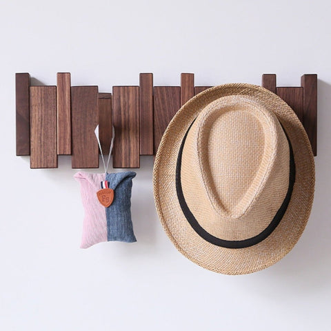 Luxury Wooden Piano Coatrack – Handcrafted Wall-Mounted Design