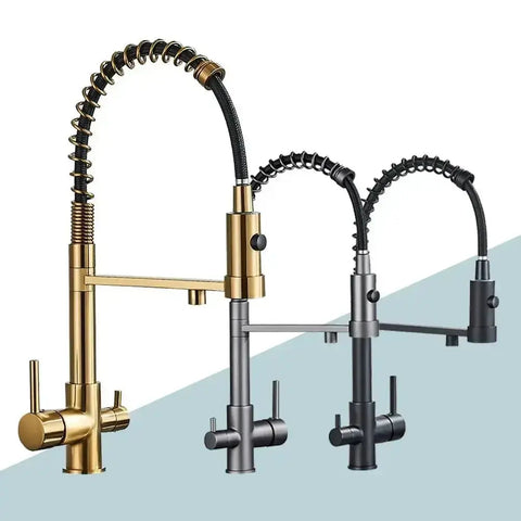 Pull-Down Kitchen Faucet 3-Way Filter